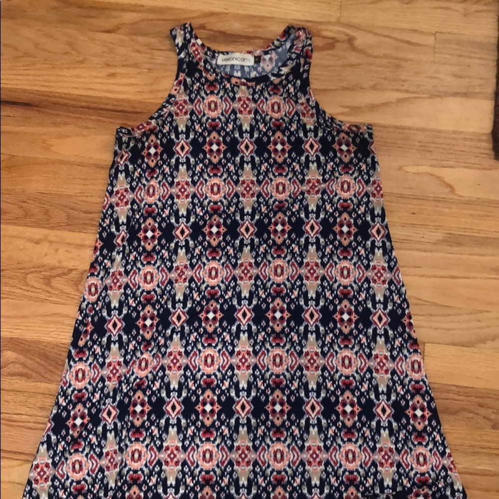 Veronicam size small top-EUC multicolored flowytop